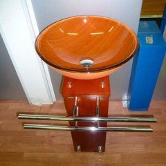 Стеклянная раковина Ledeme L233-10
