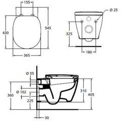 Унитаз Ideal Standard Connect E803501 подвесной
