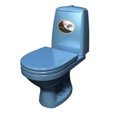 Цветной унитаз Style голубой