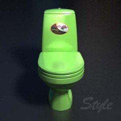 Цветной унитаз Style фисташковый