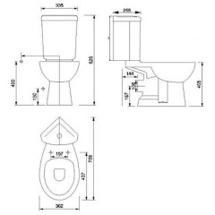 Унитаз Creavit Corner SD310-11CB00E-0000