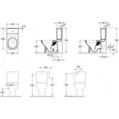 Унитаз Villeroy & Boch O.novo 5661 1001