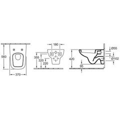 Унитаз Villeroy & Boch Joyce 5607 1001 подвесной