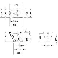 Унитаз приставной Duravit DuraStyle 2150090000