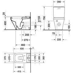 Унитаз-компакт Duravit DuraStyle 2155090000