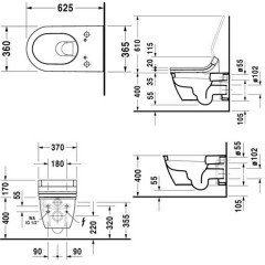 Унитаз подвесной Duravit Darling New 2544590000 SensoWash