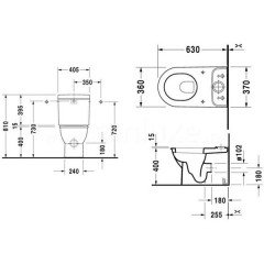 Унитаз-компакт Duravit Darling New 2138090000