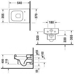 Унитаз Duravit Vero 2217090064 подвесной