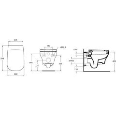 Унитаз Ideal Standard Active T319501 подвесной