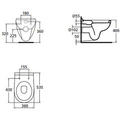 Унитаз Ideal Standard Areal W709501 подвесной
