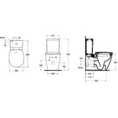 Унитаз Ideal Standard Connect E781701 с функцией биде