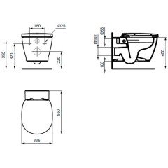 Унитаз Ideal Standard Connect E814901 подвесной