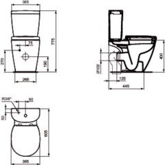 Унитаз Ideal Standard Connect Space E119501