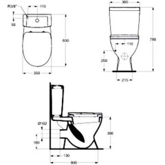 Унитаз Ideal Standard Eurovit V337001