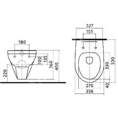 Унитаз Ifo Orsa RP413100600 подвесной