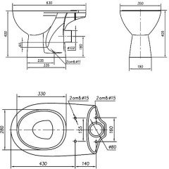 Унитаз Ifo Arret RS033612000