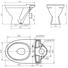 Унитаз Ifo Frisk RS021010000