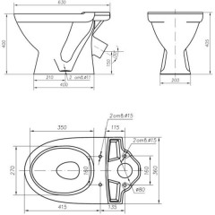 Унитаз Ifo Frisk RS021031000