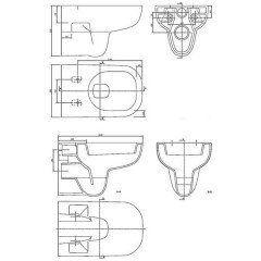 Унитаз Ifo Grandy RP213100100 подвесной