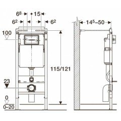 Итсталляция Geberit Duofix Plattenbau 111.153.00.1
