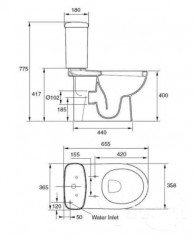 Унитаз Jacob Delafon Kandel E1455