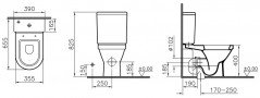 Унитаз-компакт VitrA S50 9736B003