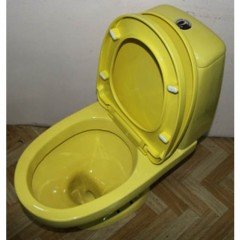 Цветной унитаз Style желтый