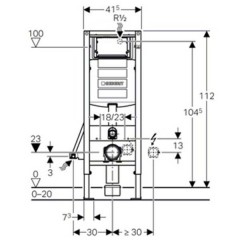 Итсталляция Geberit Duofix Plattenbau Sigma 111.361.00.5