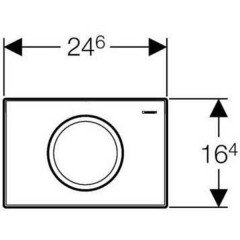 Кнопка Geberit Delta 11 115.120.46.1