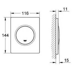 Кнопка Grohe Nova Cosmopolitan 38804000