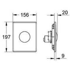 Кнопка Grohe Skate 38672SD0 нержавеющая сталь