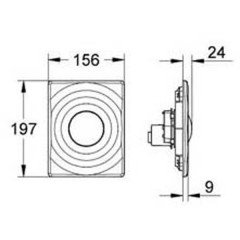 Кнопка Grohe Surf 38574000