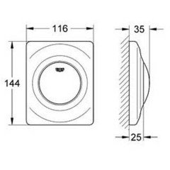 Кнопка Grohe Surf 38808SH0