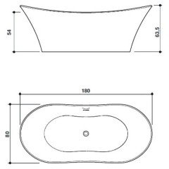 Ванна акриловая Jacuzzi Infinito