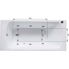 Ванна акриловая Aquanet Roma 150x70