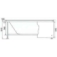 Ванна акриловая Aquanet Roma 150x70