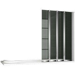 Шторка на ванну Cezares Pratico PRATICO-V-4-100/140-P-Cr-R