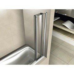Шторка на ванну Cezares Pratico PRATICO-V-4-100/140-P-Cr-R