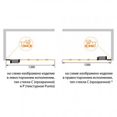 Шторка на ванну Cezares Pratico PRATICO-V-5-120/140-C-Cr