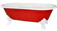 Чугунная ванна ELEGANSA FLAMME WHITE 175Х80