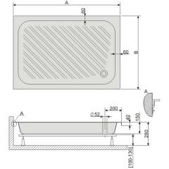 Акриловый поддон Sanplast B/CL 75x90x15
