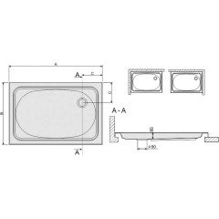 Акриловый поддон Sanplast B/EXa 80x100x6