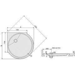 Акриловый поддон Sanplast BNO-ALT/EX 100x100x7,5