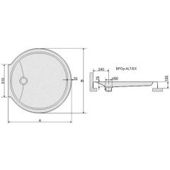 Акриловый поддон Sanplast BPOp-ALT/EX 100x100x7,5