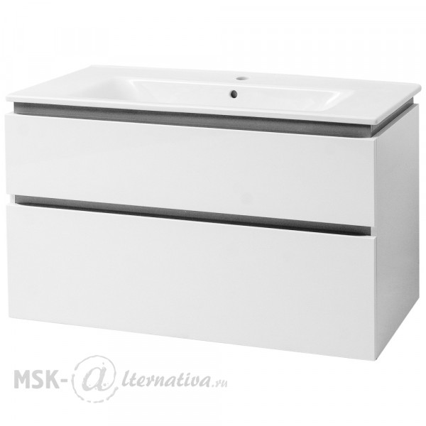 Тумба с раковиной Cerutti Романья grey 90 подвесная - купить в магазине ...