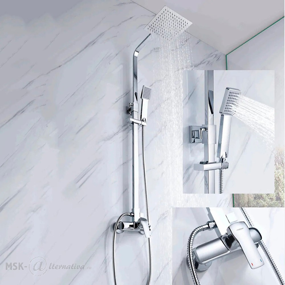 Ledeme смесители для ванной с тропическим душем как разобрать