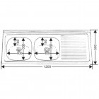 Мойка кухонная Melana 12050 194 (*5)