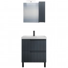 Комплект мебели СаНта Альтаир 70 напольный графит