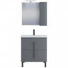 Комплект мебели СаНта Юпитер 70 напольный графит