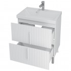 Тумба с раковиной СаНта Юпитер 70 напольная белый